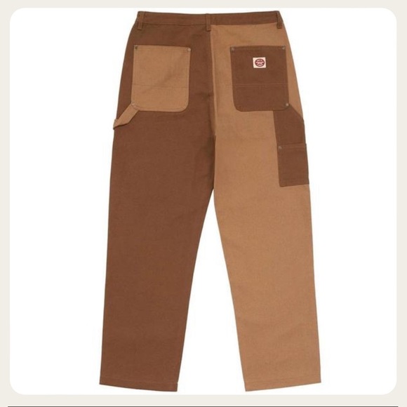 Only NY Double Knee Colorblock Work Pants - Tobacco - 30 Waist - Picture 1 of 7